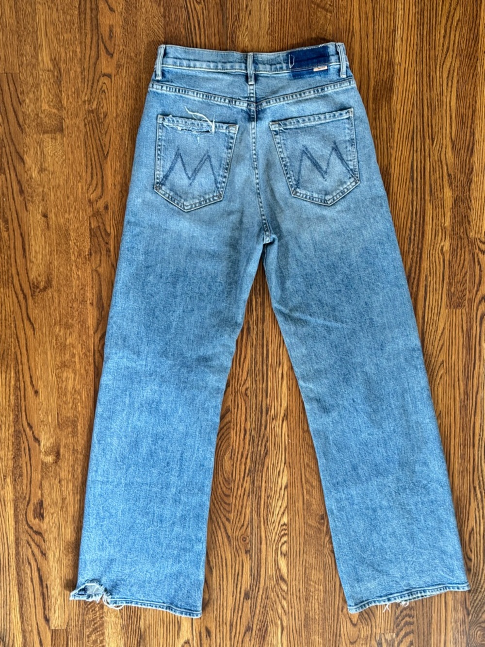 MOTHER DENIM - The Lasso Sneak Chew High Rise Jeans Size 26 - Picture 8 of 12